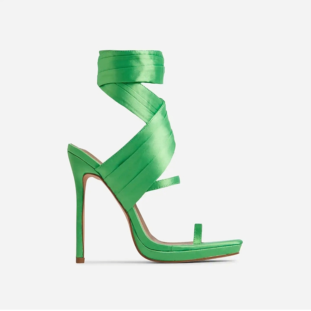 💎Green Lace-Up Heels💎 - Picture 5 of 5